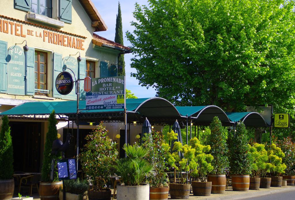 Hotel Restaurant La Promenade Gourdon-en-quercy Buitenkant foto